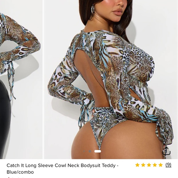 NWT Animal Print Women Top Size M - Picture 9 of 9